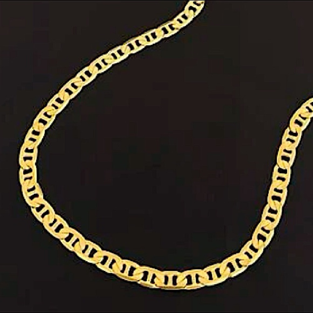GOLD PLATED MARINER UNISEX NECKLACE - Picture 6 of 12